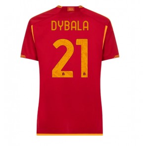 AS Roma Paulo Dybala #21 Domaci Dres za Ženska 2023-24 Kratak Rukavima